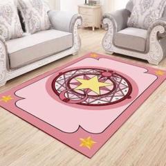 カードキャプターさくら 魔法陣 マット 絨毯 ピンク