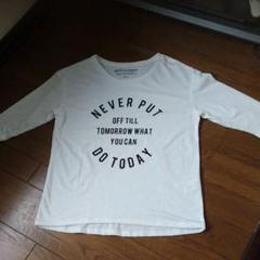 メンズ用Tシャツ バックナンバー 白 7分袖