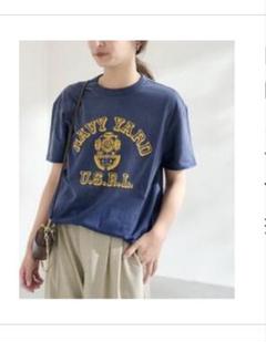 ◉新品タグ付き◉ framework 半袖Tシャツ　Lサイズ レタリングバイカラーオーバーサイズ半袖Tシャツ | ファッション