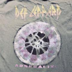 Tシャツ バンT モスグリーン デフレパード Lサイズ相当