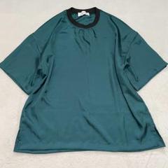 クルニ CULLNI 24SS◇プルオーバーサテン風トップス リンガー リブ M