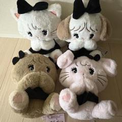 mikko characters BLACK RIBBON BIG ぬいぐるみ mikko characters BLACK RIBBON BIGぬいぐるみ～ムース