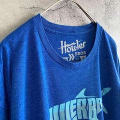 古着 サメ アメリカ輸入 プリント Tシャツ 半袖 XLサイズ 青色