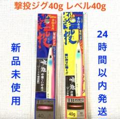 撃投ジグ 40g レベル 40g ピンクグロー 2点セット 激投ジグのサムネイル