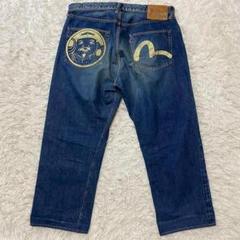 EVISU デニムワンピース　(未使用) エヴィスジーンズ EVISU - エヴィスジーンズ ピンクペンキ 道楽 新品未着用 w27