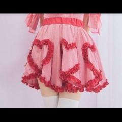 購入コメント必須☆lilLilly フリルハートミニスカート