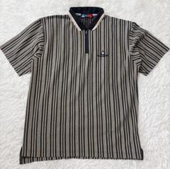 【美品】ルコックスポルティフ 半袖ハーフジップポロシャツ 大きいサイズ 総柄