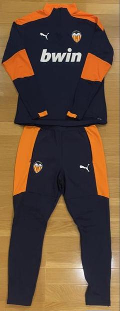 卸し売り購入 バレンシアFCジャージ 長袖ハーフジップ練習着 上下セットアップ ウェア