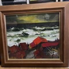 葛西四雄 赤い屋根の絵画 m20765761235_1.jpg?1696225490