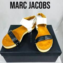 MARC JACOBSマークジェイコブス　レザーサンダル ホワイト/ブラック