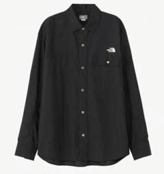 美品『ザノースフェイス』ヌプシシャツ ナイロン ブラック 刺繍ロゴ XL THE NORTH FACE S/S NUPTSE SHIRT / ザ・ノース・フェイス