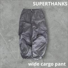 【SUPERTHANKS】"wide nylon cargo pant"のサムネイル
