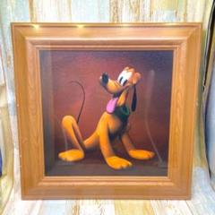 新品★プルート Pluto 愛犬 油絵風 額縁 絵画 木製 シック★ディズニー 新品☆プルート Pluto 愛犬 油絵風 額縁 絵画 木製 シック