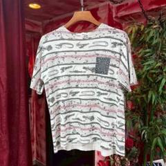 カジュアルストライプTシャツvintage design tee