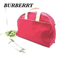 BURBERRY バーバリー ボストンバッグ ナイロン レザー 赤 ベージュ 楽天市場】バーバリー ハンド バッグ レッド 格子柄 ブラウン