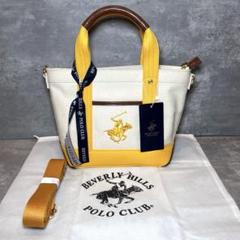 【新品】ビバリー ヒルズ POLO 2way トートバッグ 刺繍ロゴ BEVERLY HILLS POLO CLUB トートバッグ CLUB/ビバリーヒルズ