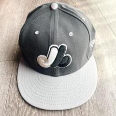 モントリオール・エキスポズ New Era キャップ　MLB 刺繍　グレー