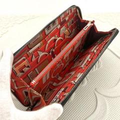 値下げ、‼️エルメス 長財布 アザップシルクインブラック×オレンジ 鑑定済み