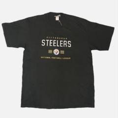 NFL Lee sport Steelers ブラック Tシャツ 刺繍　90s