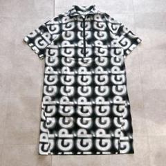 美品✨ パーリーゲイツ ポロシャツワンピース PGG 総柄 ストレッチ 24SS