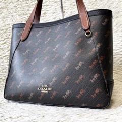 COACH トートバッグ 馬車とハート デザイン org.jpg