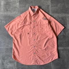 00s Columbia PFG BDフィッシングシャツ L オレンジ A186