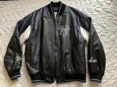MLB Yankees ヤンキース レザージャケット ブラック MLB Yankees ヤンキース M 本革 レザージャケット MLB 黒