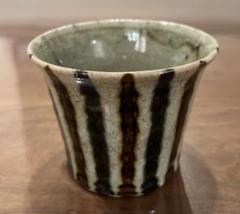 織部釉の夏茶碗　金継有ります 金継ぎ暮らし | 【#金継ぎ教室 で生まれた作品】 織部焼のお茶碗