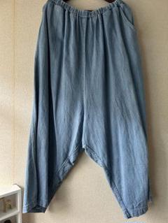 a+koloni コロニー コットンリネン サルエルパンツデニムパンツのサムネイル
