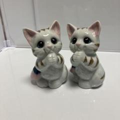 美濃焼き　お願い猫　2匹セット