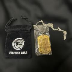 ウルフマン WOLFMAN B.R.S ネックレス タイガーマンドッグタグ 金箔