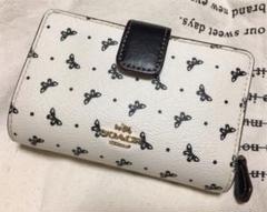 訳あり 美品 coach バタフライ 二つ折り 財布