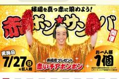 赤いチアボンボン　2個セット　マツダスタジアム