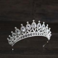 SALE! 【シルバー】　ティアラ　王冠　ウェディング　プリンセス