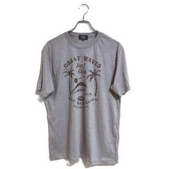 薄手 Tシャツ グレー M カジュアル インナー 夏 カットソー シンプル