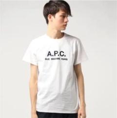 新品 タグ付きAPC a.p.c. アーペーセー ロゴTシャツXS