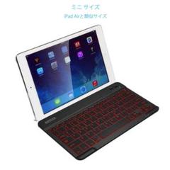 7カラーLED ワイヤレスキーボード 超薄型
