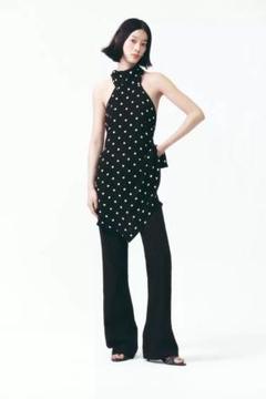 ZARA TOP HALTER LUNARES ZW COLLECTION