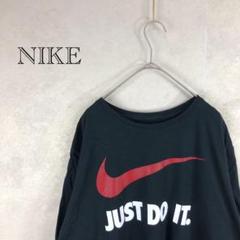 プリント Tシャツ 半袖 ナイキ ビッグシルエット ビッグロゴ 古着 メンズ 黒