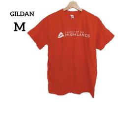 GILDAN オレンジ Tシャツ 【M】男女兼用　半袖　トップス　ヴィンテージ
