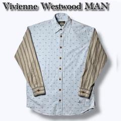 美品❗️】Vivienne Westwood MAN切り替えデザイン総柄刺繍ロゴ