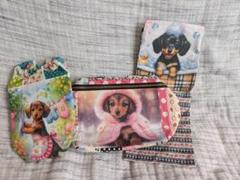 お得です！ ミニチュアダックス パネル生地 ハンドメイド セット