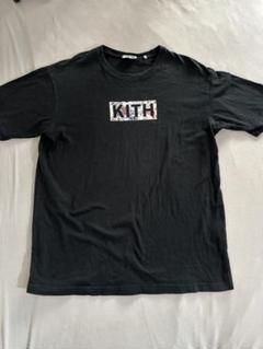 KITH キス◆フローラル ポケットフラワー プリントTシャツ 希少 KITH ボックスロゴ フラワープリント Tシャツ ブラック