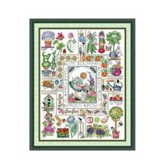 【新品】クロスステッチキット 花 野菜 ガーデン 14CT 刺繍 図面あり