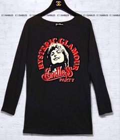 hysteric 長袖カットソー プリント入り 黒 2025年最新】Hysteric Glamour 季節感：秋 レディース 長袖 T