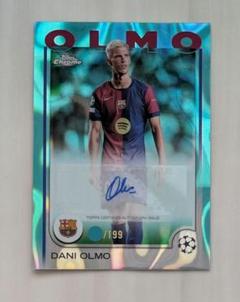 ダニ・オルモ 直筆サインカード 2025 Topps バルセロナ スペイン代表