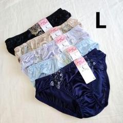 【L】5枚 レディース ショーツ 女性用下着 パンツ まとめ売り(H374)のサムネイル