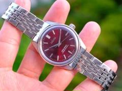 King Seiko セイコー ワインレッド 手巻き時計
