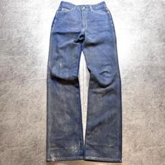 90s【Vintage】白箔デニムパンツ/スプレー加工/ペンキ　Y2K グランジ