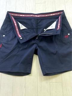 【マスターバニー】極美品 ハーフパンツ 総柄 ネイビー 5サイズ メンズ マスターバニー】極美品 ハーフパンツ 総柄 ネイビー 5サイズ メンズ